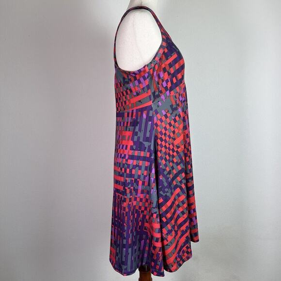 Krimson Klover Mini Dress Size Large Red Purple Tank Athletic Walking Athleisure - Picture 8 of 16